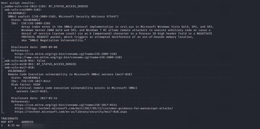Operating System Vulnerability Scanning