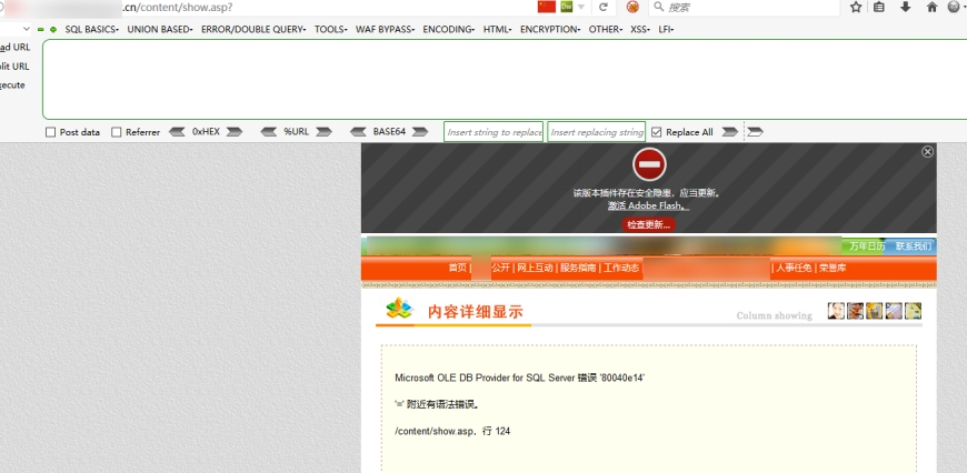 Vulnerability page detection
